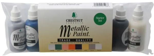 Chestnut Akrylfärg Metalliska Färger Startset