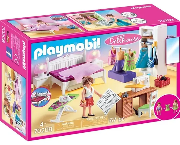 Playmobil Dockhus - Sovrum med syhörna