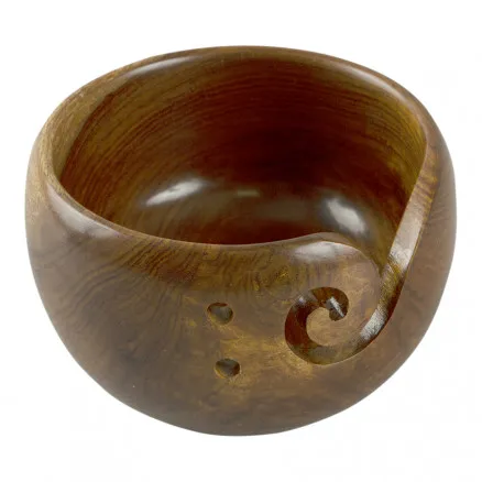 Garnskål i trä Ø14cm - 1 st