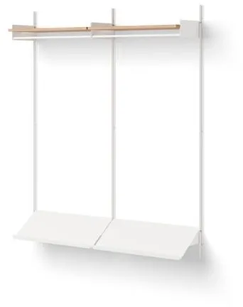 New Works Wardrobe Hylla 2 Ek/Vit
